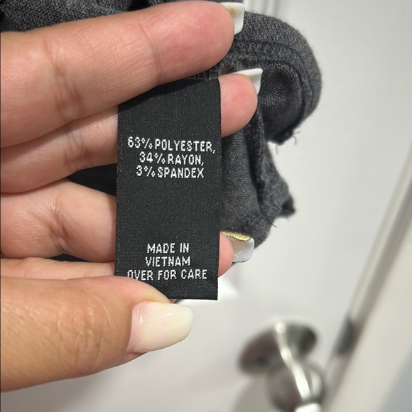 BCX Gray Sleeveless Tie Front Tank Top - Picture 5 of 5